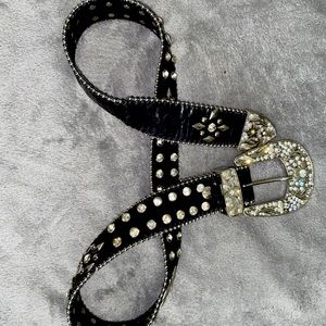 Womens studded western belt